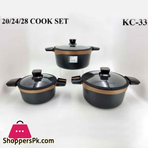 Alpenburg Cookware Set Gold Germany Made - 6 Pcs #KC33