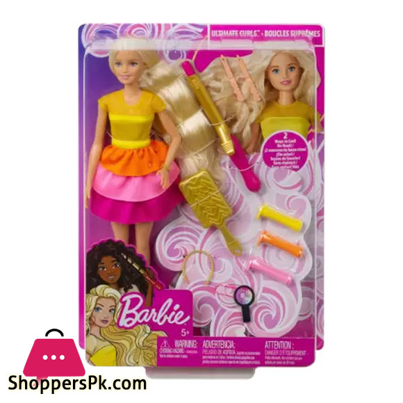 BARBIE Ultimate Curls Doll and Playset (Multicolor)