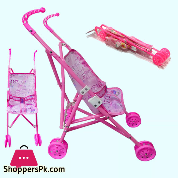 Doll Stroller/ Pram Kids Girls Toy (Only stroller) -Premium Quality Doll Carrier/Walker For Kids-Foldable