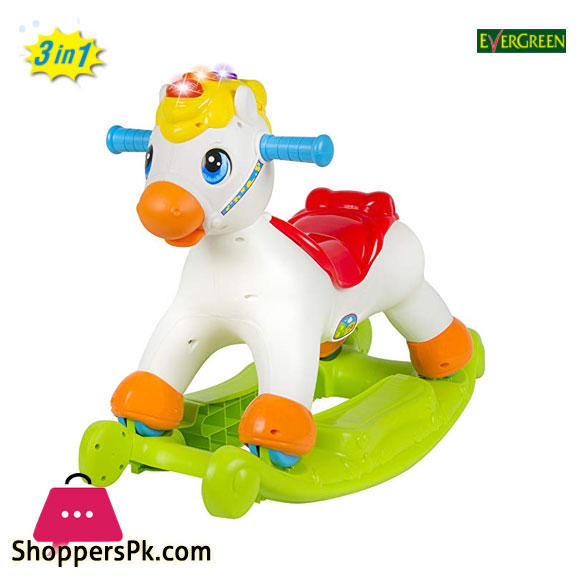 Evergreen 3 in 1 Happy Rocking Pony