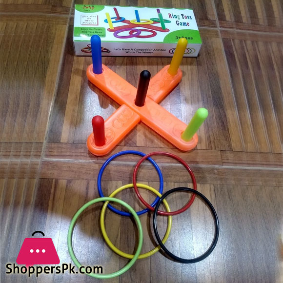 Funny Kids Outdoor Sport Toys Hoop Ring Toss Plastic Ring Toss Quoits Garden Game Pool Toy Outdoor Fun Set