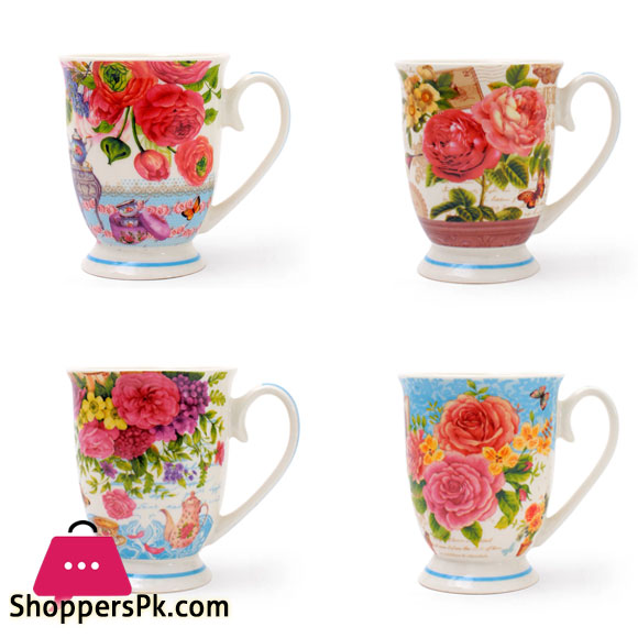 Heritage Belly Roses Mug – 1 Pieces