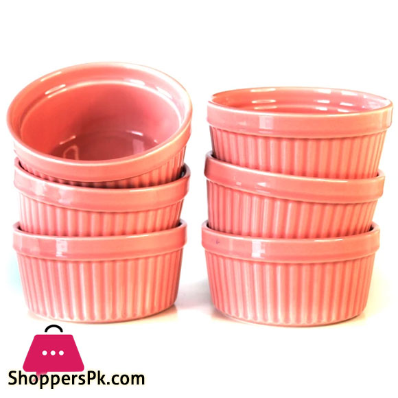 Porcelain Ramekin 6 Pcs Set - 3 x 1.25 inches