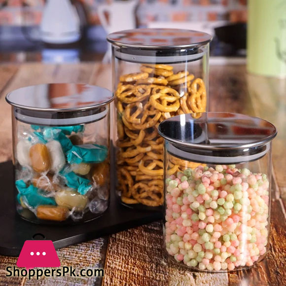 Wilmax Jar With Lid Set of 3
