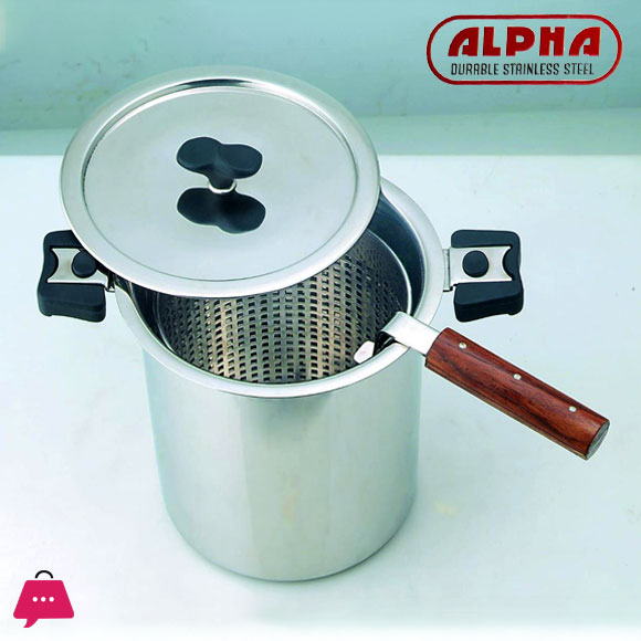 ALPHA Stainless Steel Deep Fryer Double Bottam