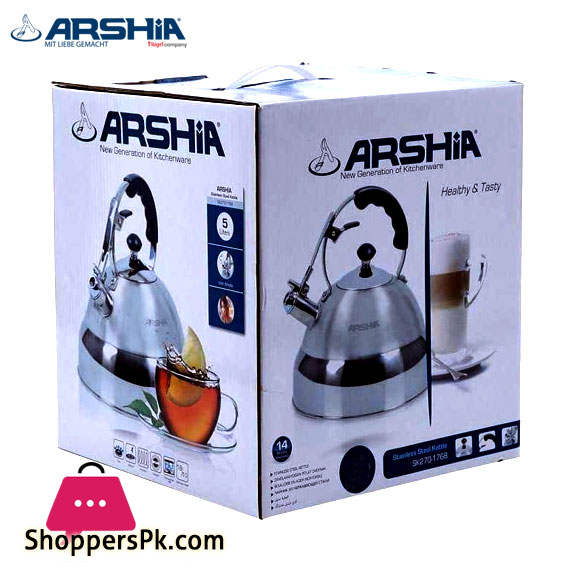Arshia Stainless Steal Kettle 2.7 Liter - 1619 SK270