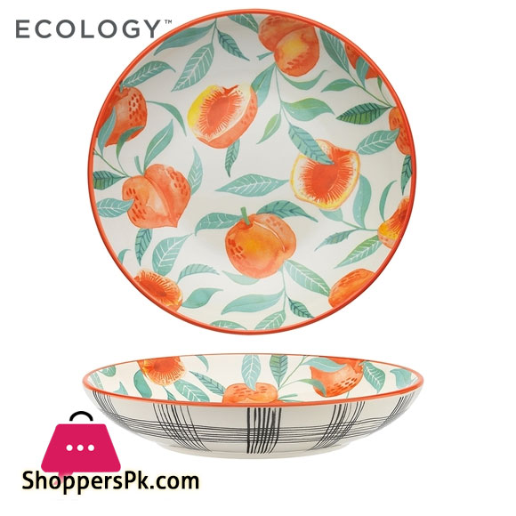 Ecology Punch Peach Medium Shallow Bowl 26cm - EC1547
