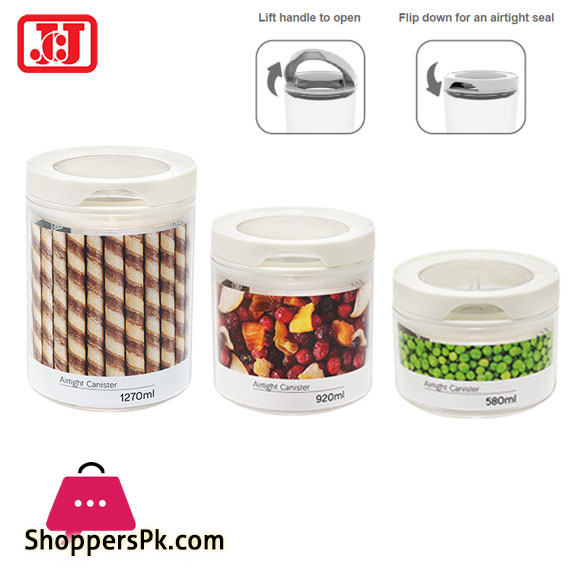 JCJ Airtight Canister 3 Pcs Set Thailand Made – 810