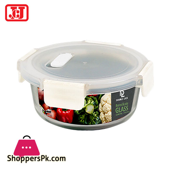 JCJ Double Lock Glass Food Container 1180ml Thailand Made – 1933A