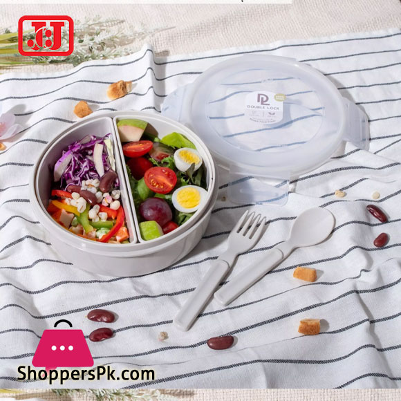 JCJ Lunch Box Round 2 Compartment Thailand Made – 9333-2