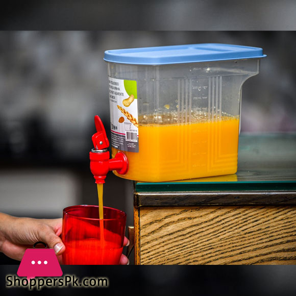 Plastic Freezer Container with Faucet 2.5 - Liter - Turkey Made