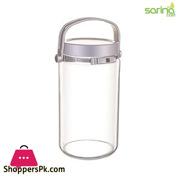 Sarina Glassware Clear Jar with Handle 2000ML - S223 Turkey Made