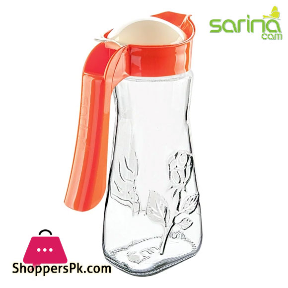 Sarina Glassware Embossed Deniz Jug 1500ML - S123 Turkey Made