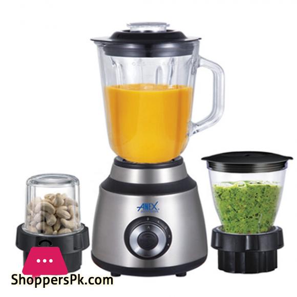 Anex Blender Grinder 3 in 1 With Glass AG-6034