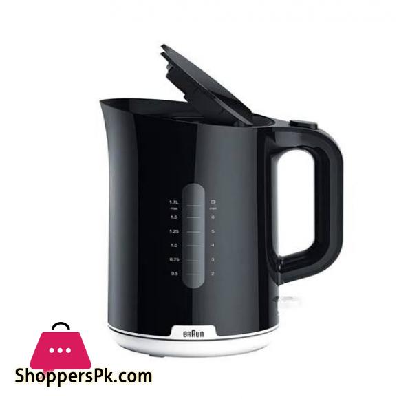 Braun Breakfast1 Electric Kettle 1.7 Ltr Black (WK 1100)