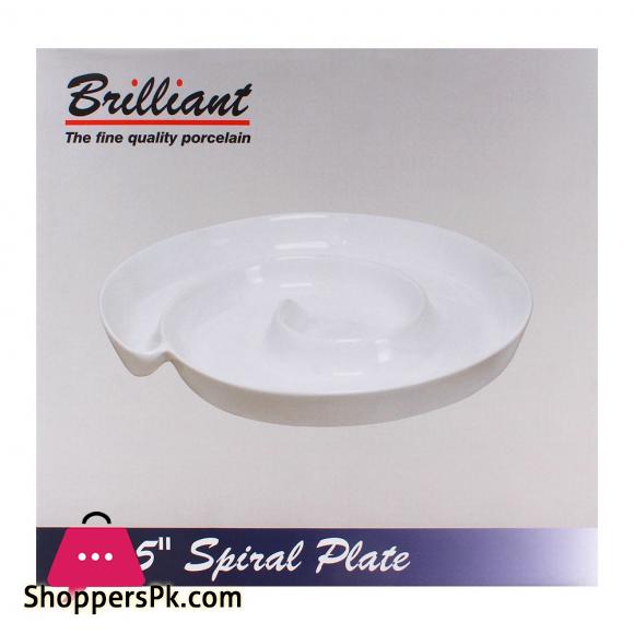 Brilliant Ceramic Spiral Plate 10.5 inch BR0069