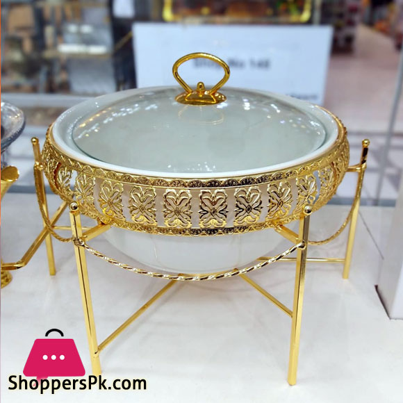 Brilliant Deep Round Casserole Serving Food Warmer Dish 10 Inch – BR0271