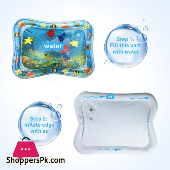 Baby Kids water play mat Inflatable Infant Tummy Time Playmat Toddler for Baby Fun Activity Play Center Play Mats