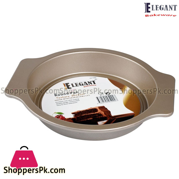 Elegant Bakeware Non-Stick Texture Bottom Round Cake Pan 10 Inch – EB5202