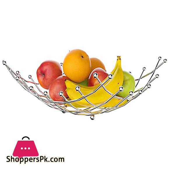 Fruit Basket Living Room Desktop Metal Fruit Bowl Creative Fashion Storage Basket for Bread, Fruits, Vegetable, Snacks