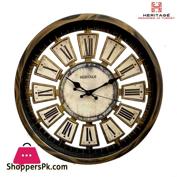 Heritage Numeral Wall Clock - Snow