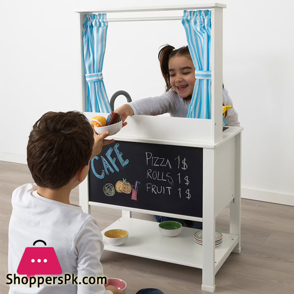 Ikea SPISIG Play kitchen with Curtains