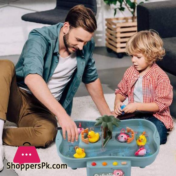 Kids Magnetic Bath Go Fishing Duck Water Game Play Set Toy for Child