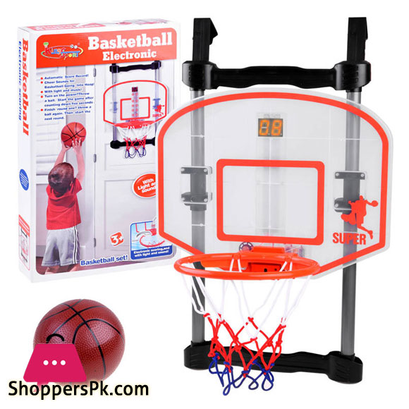 King Sports Basketball Hoop Door Set with Electronic Scoring