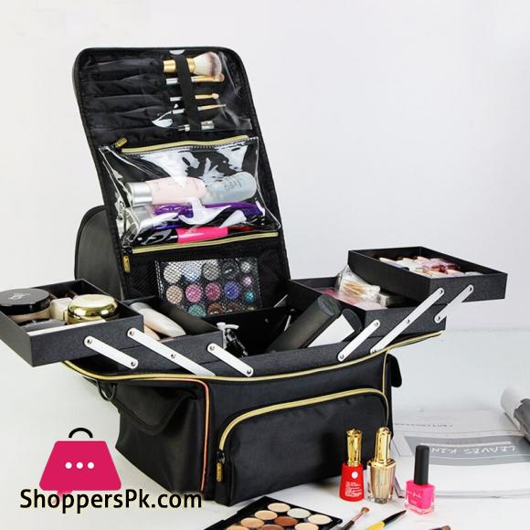 Make Up Bag For Travel Storage Bags Waterproof Makeup Bag Cosmetic Case Brush Holder with Adjustable Divider soft cosmetic case|Eye Shadow Applicator