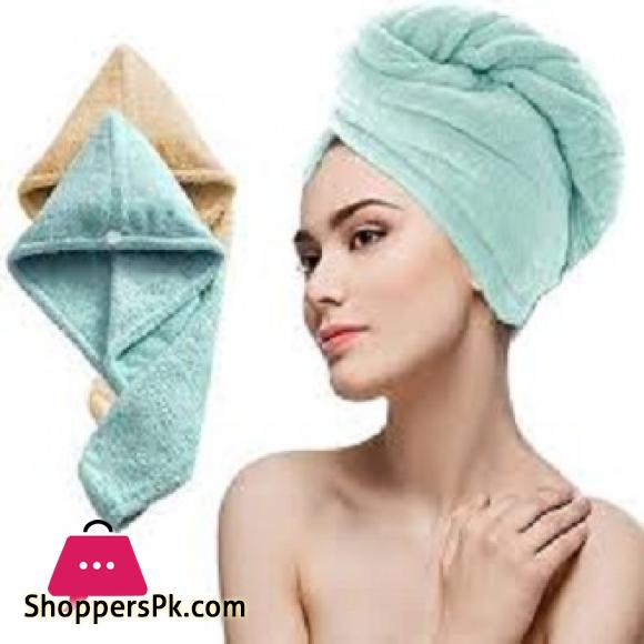 Microfiber Bathing Quick Dry Hair Cap Turban Wrap Towel Hat Hair-drying