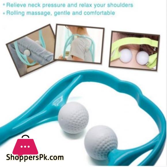Pressure Point Therapy Massager Comfortable Neck Massager Roller Shoulder Back Pain Ball Deep Tissue Dual Trigger Point Lightweight & Portable
