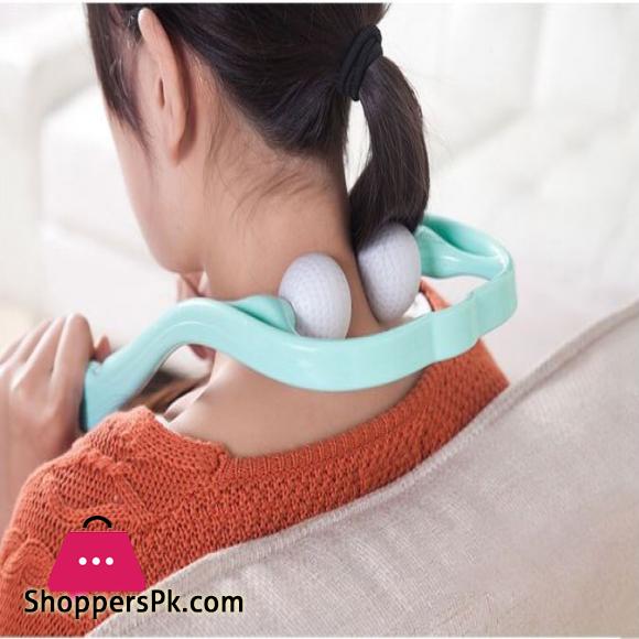 Pressure Point Therapy Massager Comfortable Neck Massager Roller Shoulder Back Pain Ball Deep Tissue Dual Trigger Point Lightweight & Portable