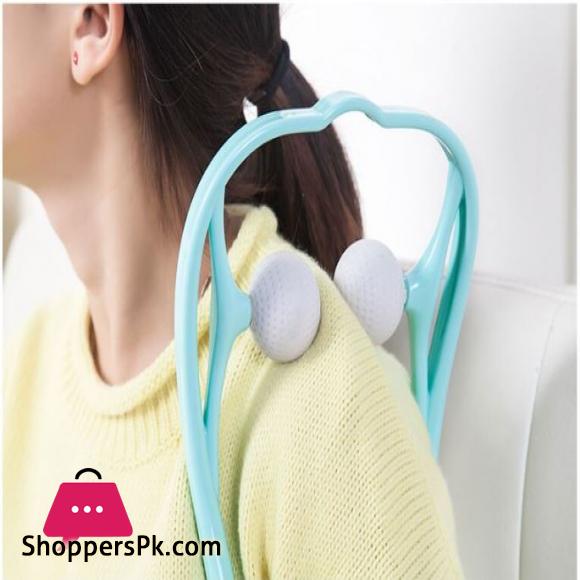 Pressure Point Therapy Massager Comfortable Neck Massager Roller Shoulder Back Pain Ball Deep Tissue Dual Trigger Point Lightweight & Portable