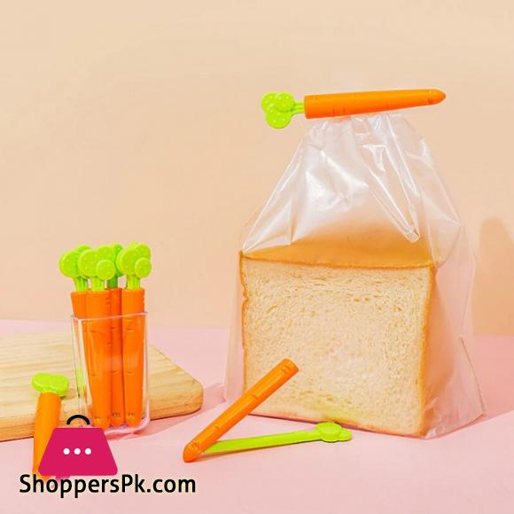 Shopping Bag Sealing Clip With Magnetic Holder Box 6 Pcs