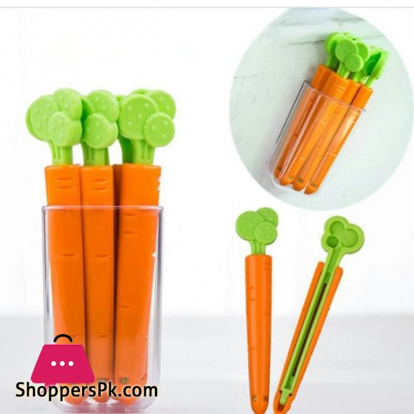 Shopping Bag Sealing Clip With Magnetic Holder Box 6 Pcs