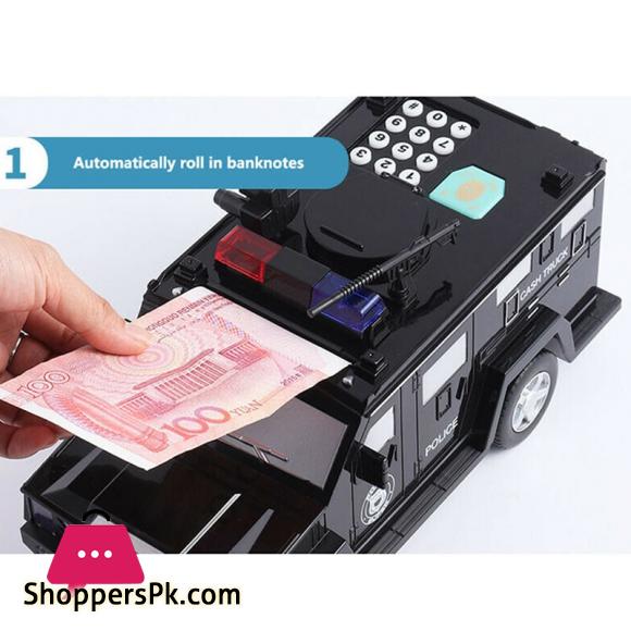 Smart Music Password Banknote Car Toy Piggy Bank with Light Electronic Money Bank Toy Car YH 17