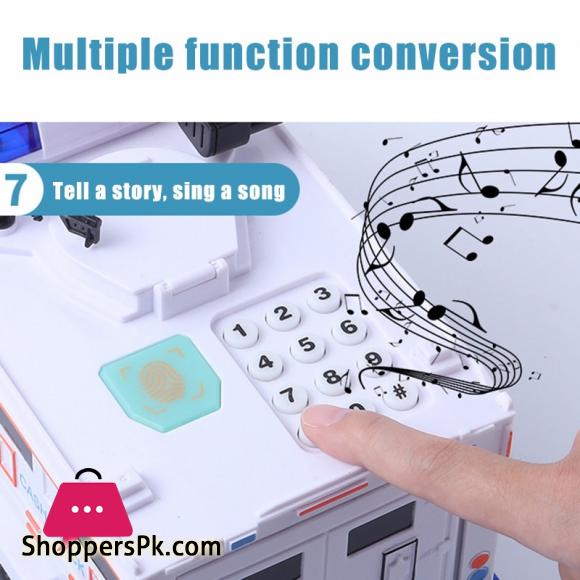 Smart Music Password Banknote Car Toy Piggy Bank with Light Electronic Money Bank Toy Car YH 17