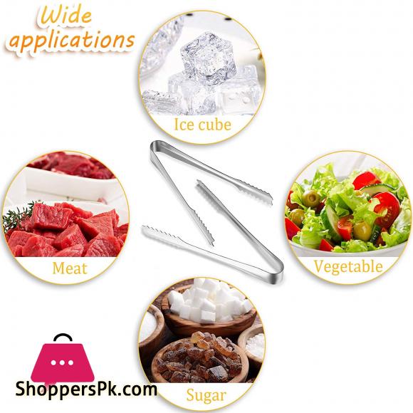 Stainless Steel Tong Chimta for Ice BBQ and Coals - 15cm