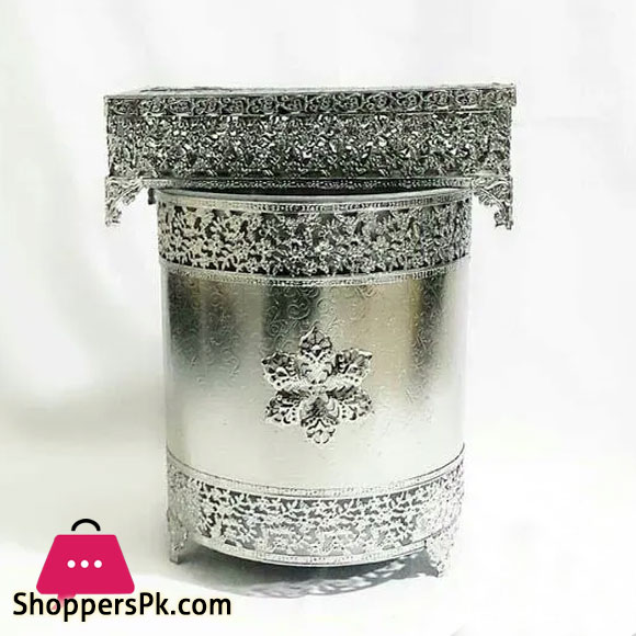 Stylish Plating Dustbin Tissue Box