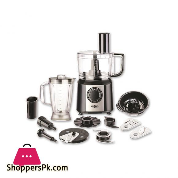 Super Asia Food Processor Online in Pakistan, Multi-function: Chopping, Doughing, Slicing, Shredding, Grinding, and Citrus juicing head - FP-9092