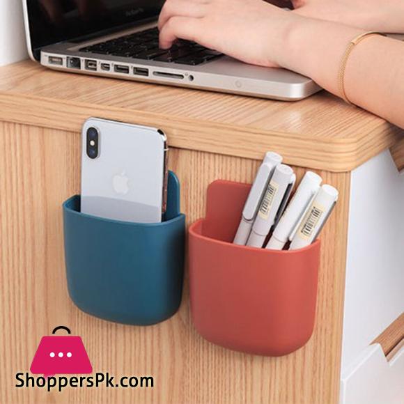 Wall Mounted Storage Box Remote Control Storage Organizer Case for Air Conditioner TV Mobile Phone Plug Holder Stand Rack Storage Boxes & Bins