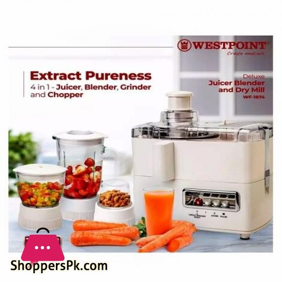 Westpoint 4-in-1 Juicer Blender & Dry Mill (WF-1874)