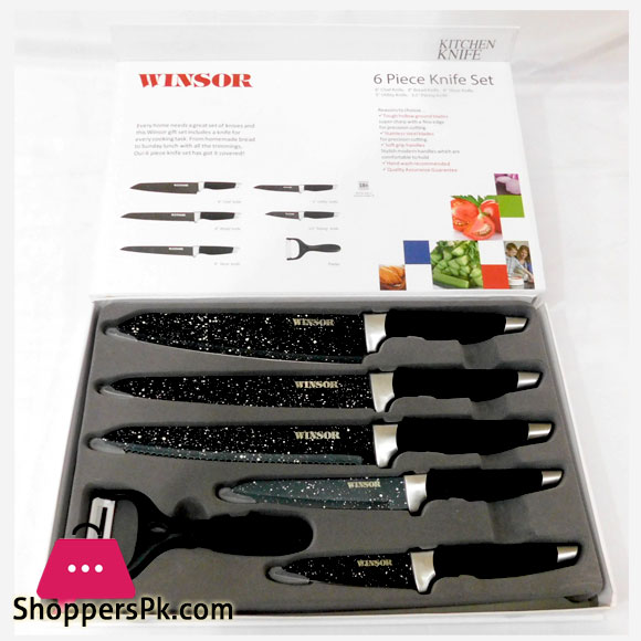 Winsor 6PC NON STICK KNIFE SET - WR6090
