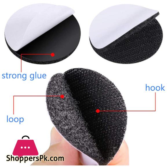 12 Pcs Non-Slip Stickers Self Adhesive Hook Loop Fastener Tape Locking Dots Bed Sheet Sofa Fix Clip Floor Rug Carpet Mat Gripper