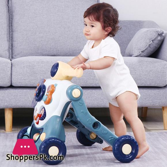 3 in 1 Multifunction Baby Walker Balance Car Bike Toddler Four Wheels Trolley Stable Adjustable Learning Walking Toddler Toys