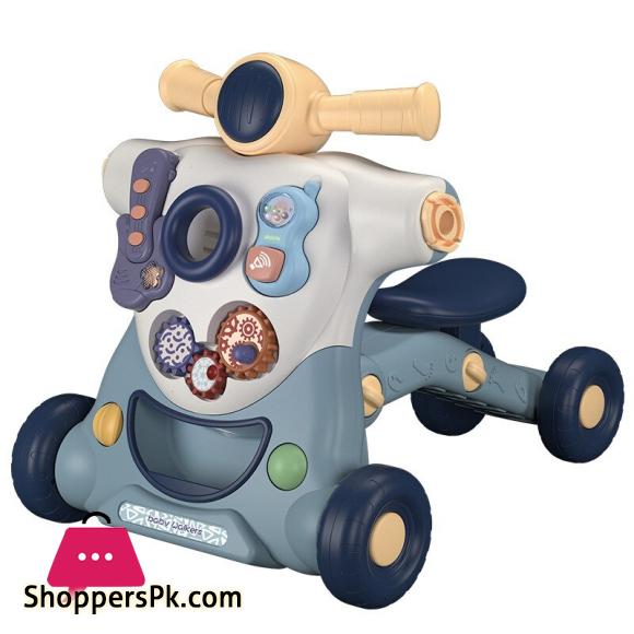3 in 1 Multifunction Baby Walker Balance Car Bike Toddler Four Wheels Trolley Stable Adjustable Learning Walking Toddler Toys