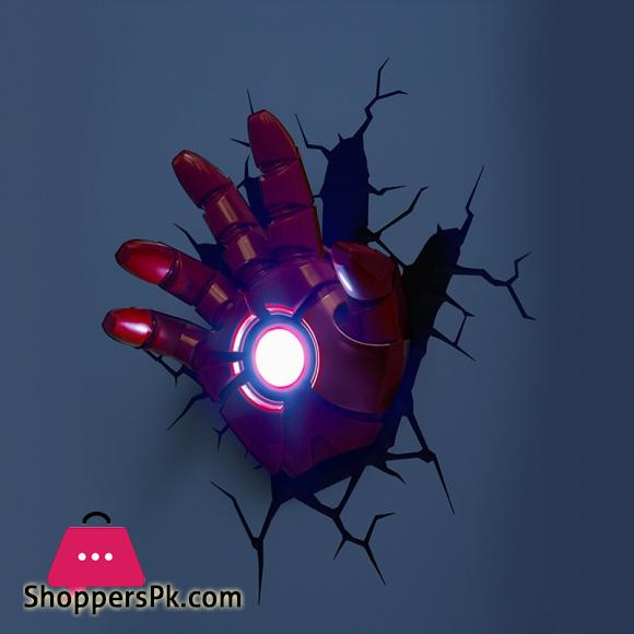 Avengers Series 3D Marvel LED Wall Lamp Living Room Creative LED Night Lights