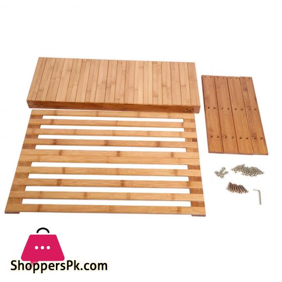 Bamboo Shoe Rack with Bench 3-Tier Shoe Shelf Organizer Holds Up To 220 Lbs Entryway Storage Bench Ideal For Hallway Bathroom Living Room