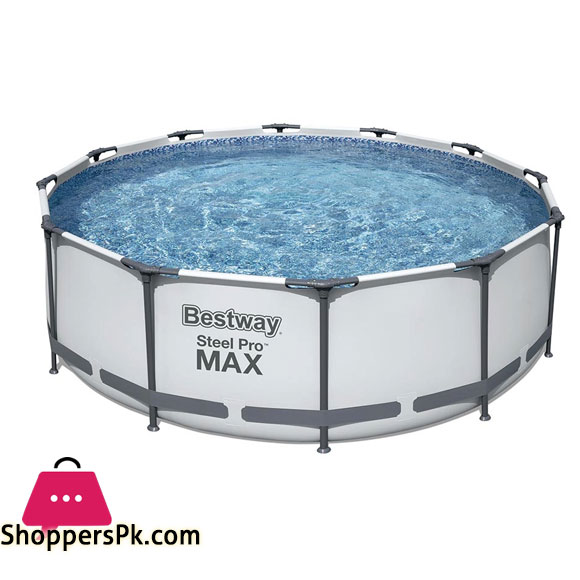 Bestway Steel Pro Max Pool Set Round Above Ground Pool 12 Feet x 30 Inch - 56416