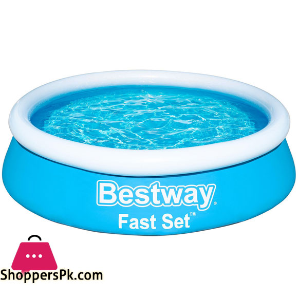 Bestway 57448 Fast Set Expansion Pool With Inflatable Ring 8 Feet x 24 Inch